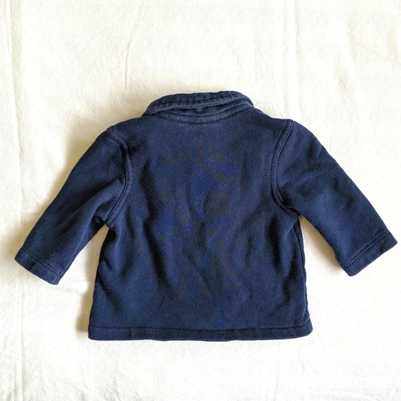 gymboree navy blue double breasted cardigan sweater jacket 6 months baby - Picture 6 of 6